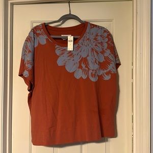 BNWT Anthropologie Barbara Sweatshirt Tee - Size XL